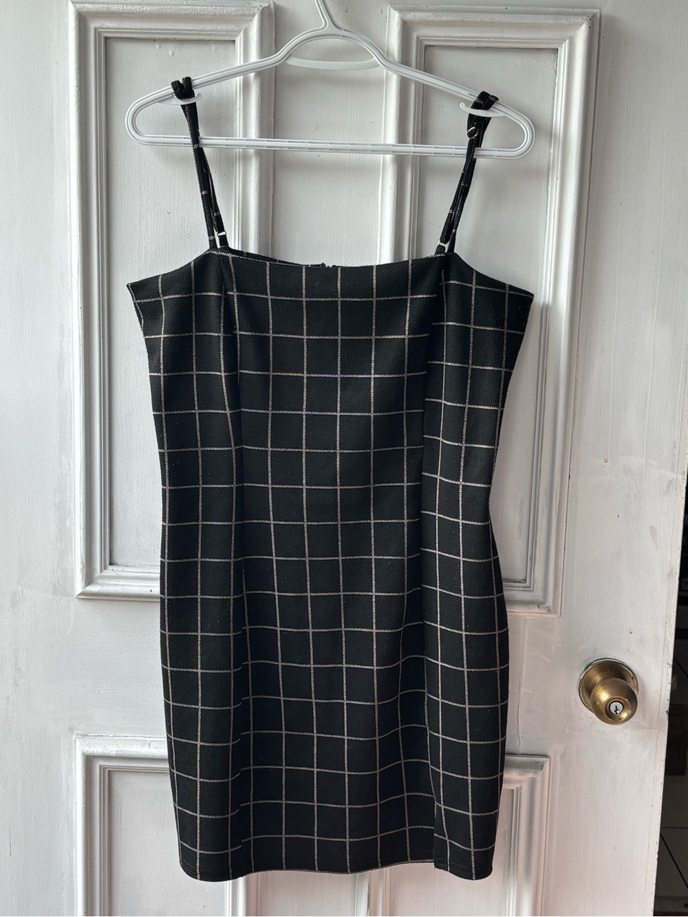 Forever 21 Black Grid Mini Dress